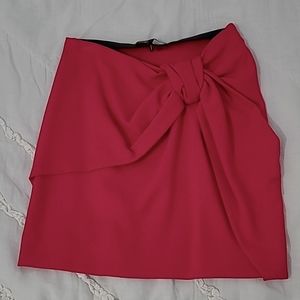 Womens Maje Pink Knot Detail Mini Skirt Size Small